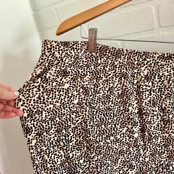 Print legging pants Peach skin Cheetah Leopard leggings High rise plus Size 2X - Picture 4 of 6